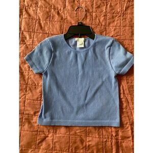 GB Girls Ribbed‎ Crop Top Purple Size Medium